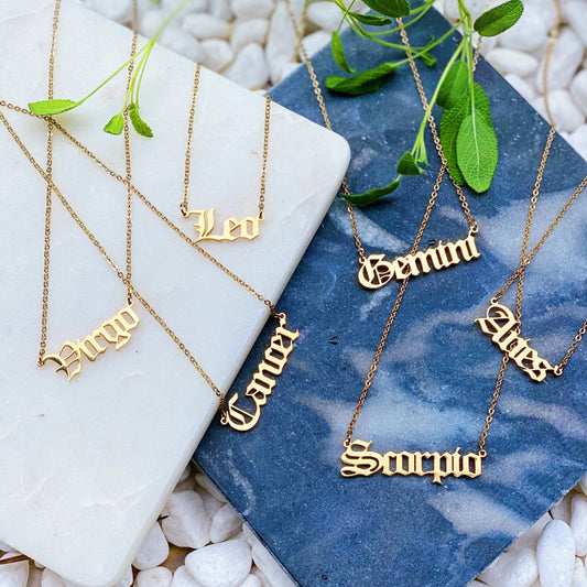 Zodiac Symbol Necklaces