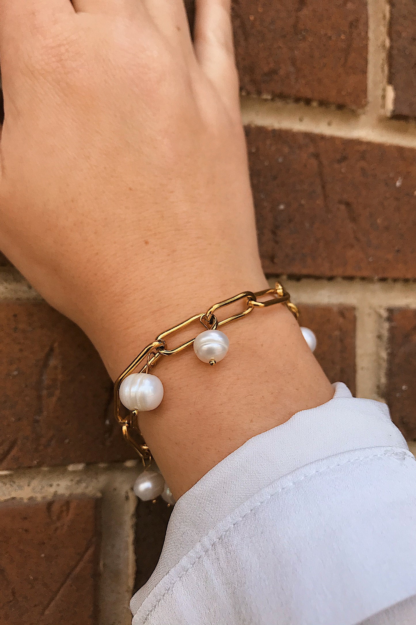 Pearl Chain Bracelet